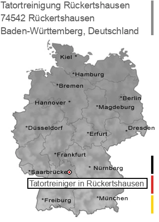Tatortreinigung Rückertshausen, 74542 Rückertshausen