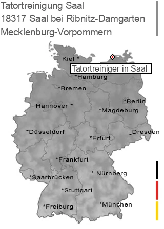 Tatortreinigung Saal bei Ribnitz-Damgarten, 18317 Saal