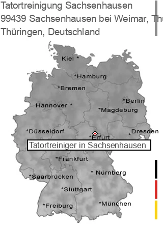 Tatortreinigung Sachsenhausen bei Weimar, Thüringen, 99439 Sachsenhausen