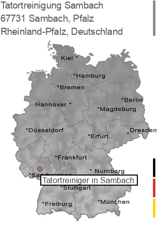 Tatortreinigung Sambach, Pfalz, 67731 Sambach