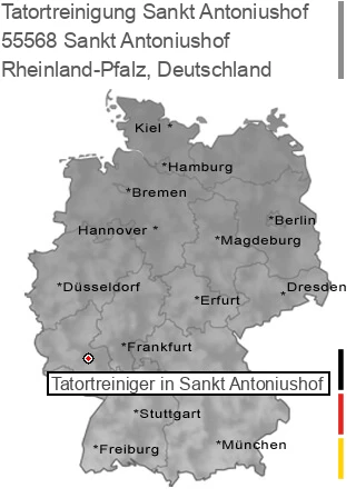 Tatortreinigung Sankt Antoniushof, 55568 Sankt Antoniushof