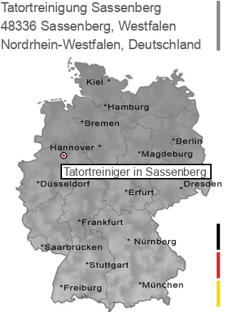 Tatortreinigung Sassenberg, Westfalen, 48336 Sassenberg