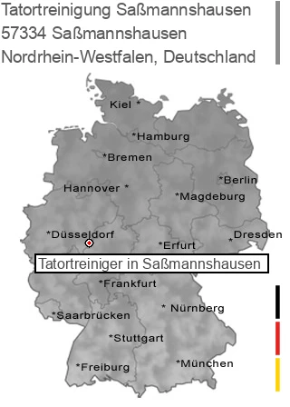 Tatortreinigung Saßmannshausen, 57334 Saßmannshausen