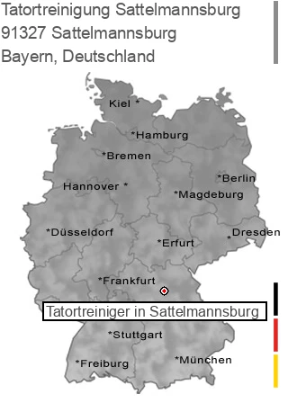Tatortreinigung Sattelmannsburg, 91327 Sattelmannsburg