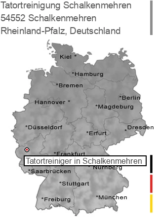 Tatortreinigung Schalkenmehren, 54552 Schalkenmehren