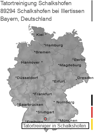 Tatortreinigung Schalkshofen bei Illertissen, 89294 Schalkshofen