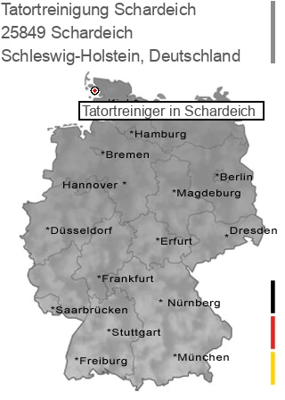 Tatortreinigung Schardeich, 25849 Schardeich