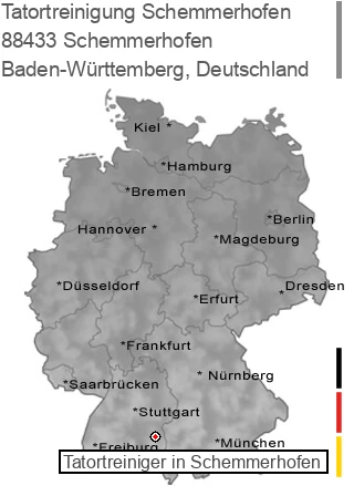 Tatortreinigung Schemmerhofen, 88433 Schemmerhofen