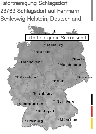 Tatortreinigung Schlagsdorf auf Fehmarn, 23769 Schlagsdorf