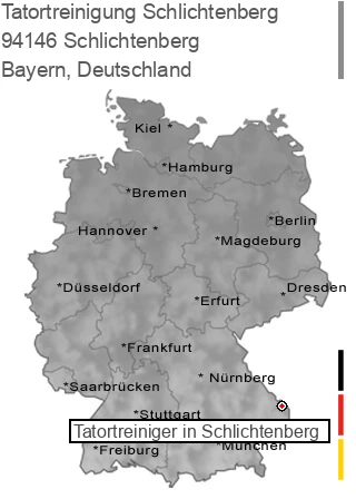 Tatortreinigung Schlichtenberg, 94146 Schlichtenberg