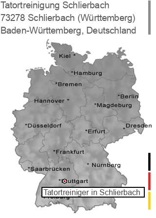 Tatortreinigung Schlierbach (Württemberg), 73278 Schlierbach