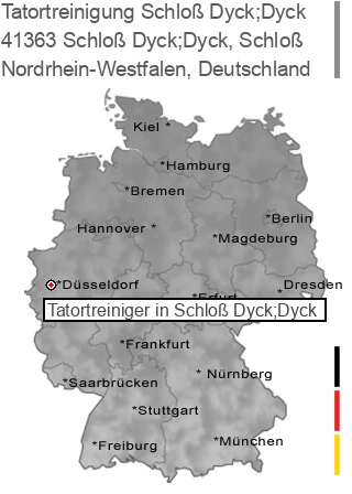 Tatortreinigung Schloß Dyck;Dyck, Schloß, 41363 Schloß Dyck;Dyck