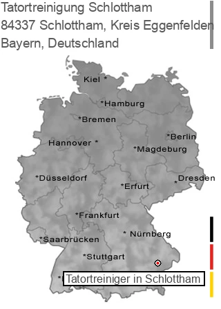 Tatortreinigung Schlottham, Kreis Eggenfelden, 84337 Schlottham