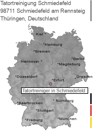 Tatortreinigung Schmiedefeld am Rennsteig, 98711 Schmiedefeld