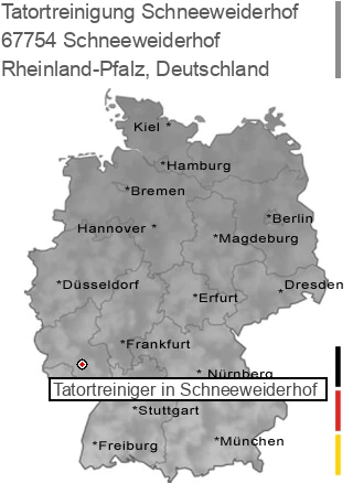 Tatortreinigung Schneeweiderhof, 67754 Schneeweiderhof