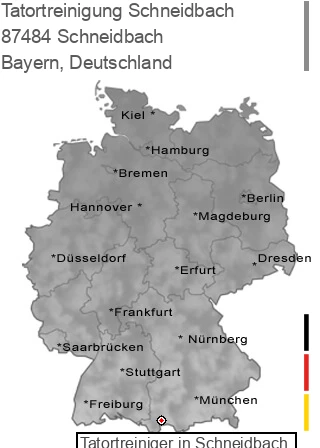 Tatortreinigung Schneidbach, 87484 Schneidbach