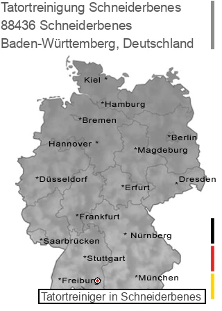 Tatortreinigung Schneiderbenes, 88436 Schneiderbenes