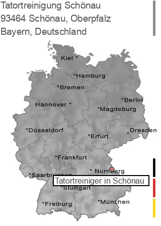 Tatortreinigung Schönau, Oberpfalz, 93464 Schönau
