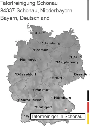 Tatortreinigung Schönau, Niederbayern, 84337 Schönau