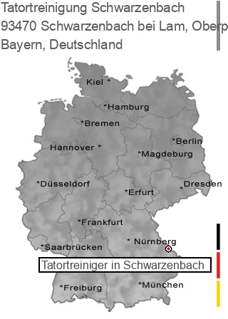 Tatortreinigung Schwarzenbach bei Lam, Oberpfalz, 93470 Schwarzenbach