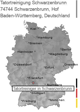 Tatortreinigung Schwarzenbrunn, Hof, 74744 Schwarzenbrunn