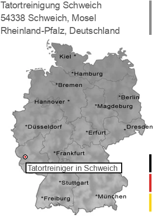 Tatortreinigung Schweich, Mosel, 54338 Schweich