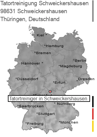 Tatortreinigung Schweickershausen, 98631 Schweickershausen