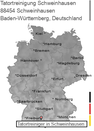 Tatortreinigung Schweinhausen, 88454 Schweinhausen
