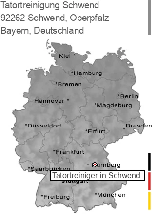 Tatortreinigung Schwend, Oberpfalz, 92262 Schwend