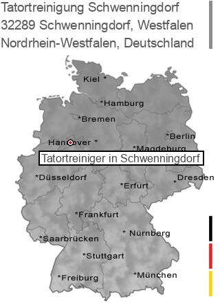 Tatortreinigung Schwenningdorf, Westfalen, 32289 Schwenningdorf