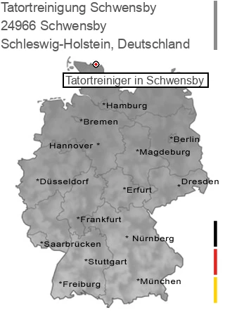 Tatortreinigung Schwensby, 24966 Schwensby