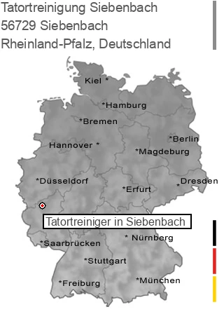 Tatortreinigung Siebenbach, 56729 Siebenbach