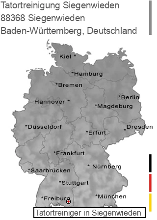 Tatortreinigung Siegenwieden, 88368 Siegenwieden