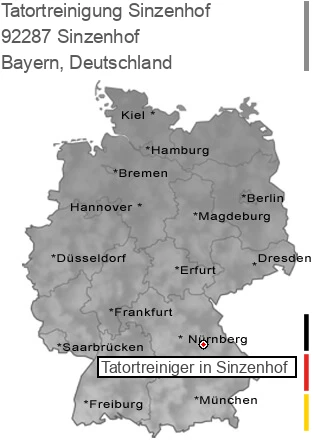 Tatortreinigung Sinzenhof, 92287 Sinzenhof