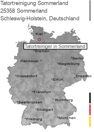Tatortreinigung Sommerland, 25358 Sommerland