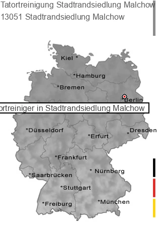 Tatortreinigung Stadtrandsiedlung Malchow, 13051 Stadtrandsiedlung Malchow