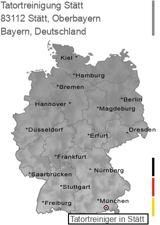 Tatortreinigung Stätt, Oberbayern, 83112 Stätt