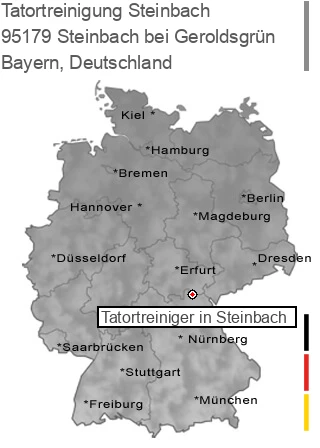 Tatortreinigung Steinbach bei Geroldsgrün, 95179 Steinbach