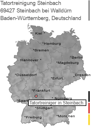 Tatortreinigung Steinbach bei Walldürn, 69427 Steinbach