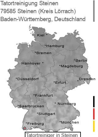 Tatortreinigung Steinen (Kreis Lörrach), 79585 Steinen