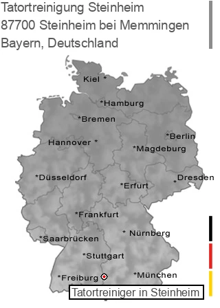 Tatortreinigung Steinheim bei Memmingen, 87700 Steinheim