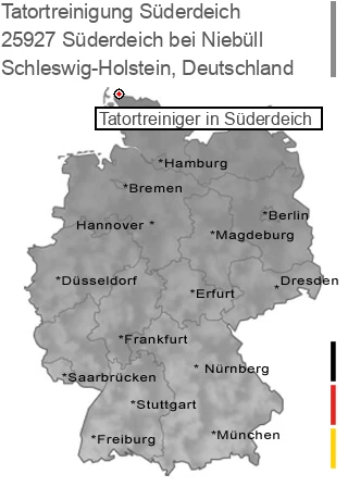 Tatortreinigung Süderdeich bei Niebüll, 25927 Süderdeich