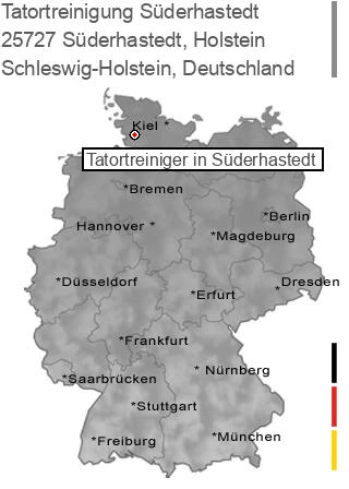 Tatortreinigung Süderhastedt, Holstein, 25727 Süderhastedt