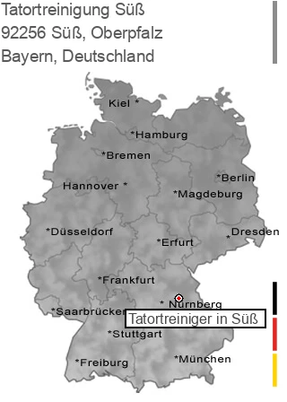 Tatortreinigung Süß, Oberpfalz, 92256 Süß