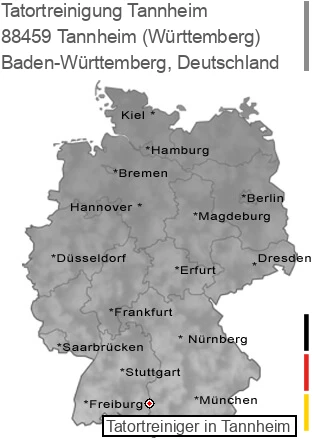 Tatortreinigung Tannheim (Württemberg), 88459 Tannheim