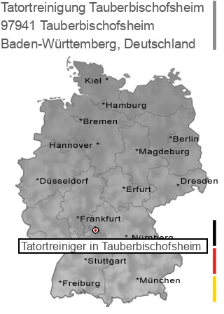 Tatortreinigung Tauberbischofsheim, 97941 Tauberbischofsheim