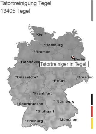 Tatortreinigung Tegel, 13405 Tegel