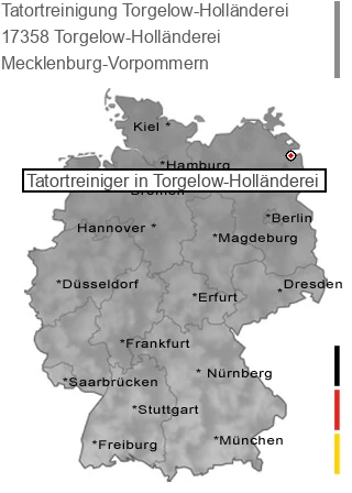 Tatortreinigung Torgelow-Holl&auml;nderei, 17358 Torgelow-Holländerei