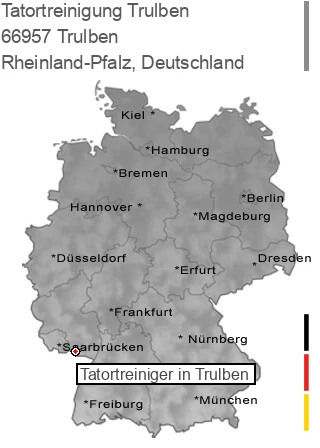 Tatortreinigung Trulben, 66957 Trulben
