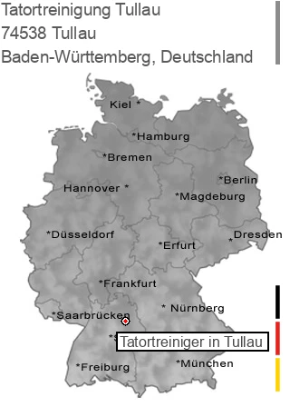 Tatortreinigung Tullau, 74538 Tullau